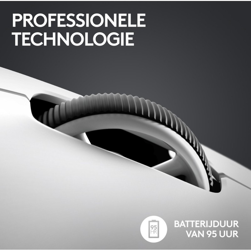 Logitech G PRO X SUPERLIGHT 2 Optisk Trådløs Hvid Logitech G PRO X SUPERLIGHT 2 Optisk Trådløs Hvid